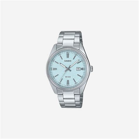 Casio Enticer Analog Light Blue Dial Quartz MTP-1302DA-2A2V Stainless ...