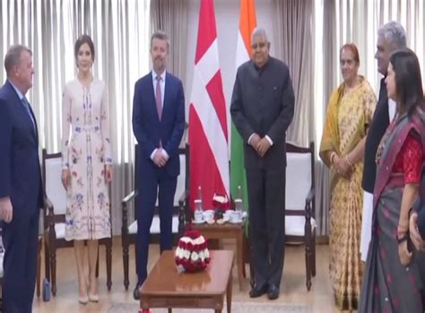 Vice President Jagdeep Dhankhar meets Denmark's Crown Prince and Princess