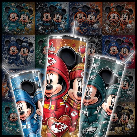32 Mickey NFL Tumbler Designs FREE Mockups+FREE College Designs ...