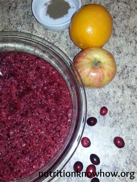 Cranberry Relish with Oranges & Apples