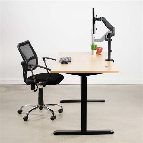 VIVO Heavy Duty Articulating Single Pneumatic Spring Arm Desk Mount ...