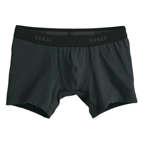 Buy the GUNZE Men's Boxers Underwear with Solid Cotton Deodorant ...
