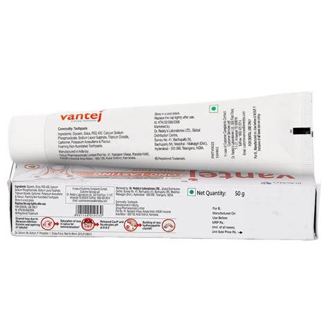 Vantaj ToothPaste, 100 gm Price, Uses, Side Effects, Composition ...