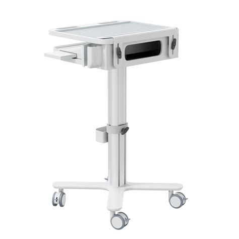 Dental Laptop Cart with Keyboard Tray, Scanner Holder ! Mobile Dental ...