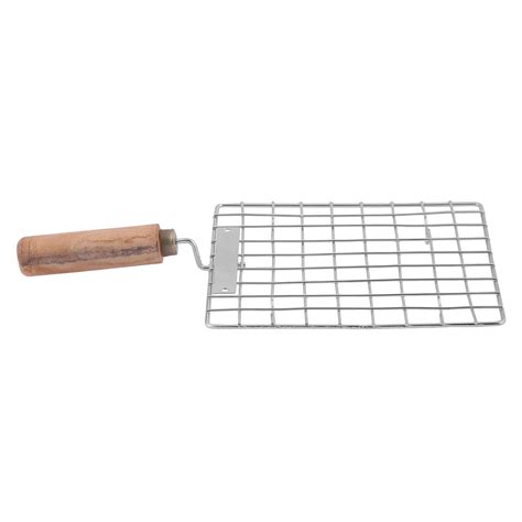 Buy Pingaksha Stainless Steel Wire Roaster Papad Jali | Wooden Handle ...
