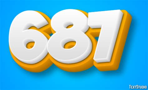 Image result for 687 Text Effect