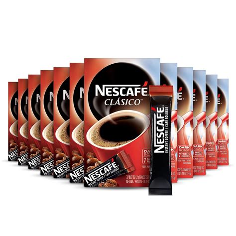Nescafe Coffee NESCAFE CLASICO Dark Roast Instant Coffee, 12 boxes ...