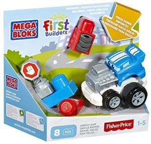 Mega Bloks First Builders Speedy Sam Building Kit - First Builders ...