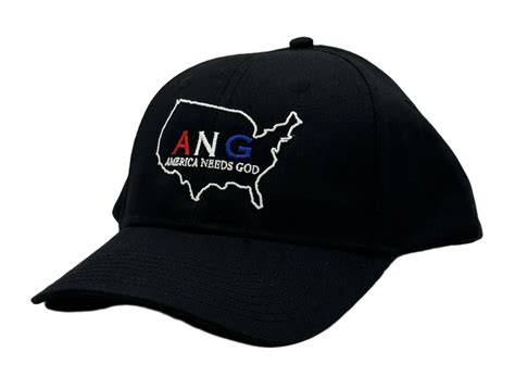 America Needs God Hat - Black - Red/White/Blue Letters - Three Sons Threads