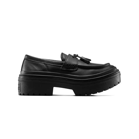 Shop Converse Lugged Heel Loafers - Black OrthoLite Platform