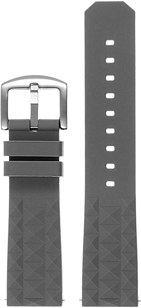 Buy StrapsCo Super Waffle Silicone Rubber Quick Release Dive Watch Band ...