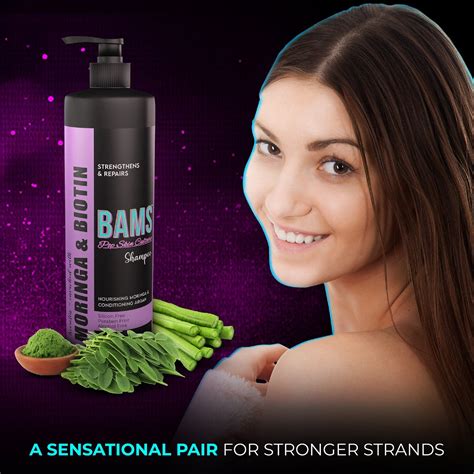 Keratin Moringa Biotin Shampoo - Anti Hair Fall - 400 Ml – Bams Cosmetics