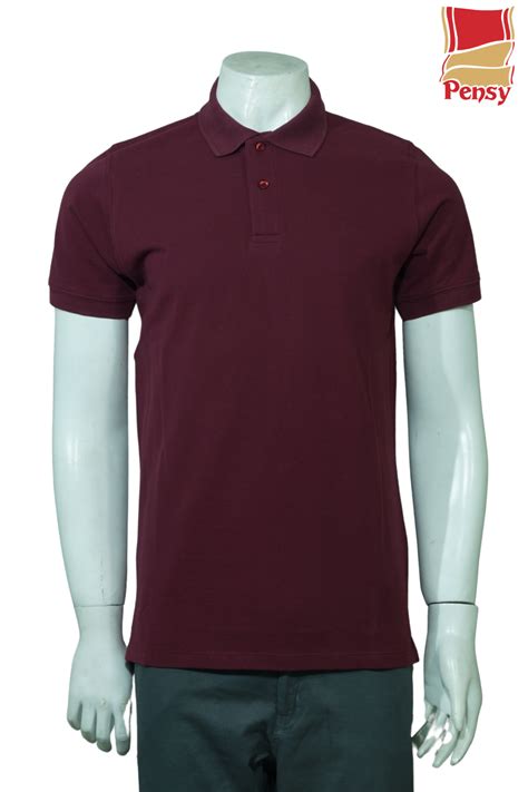 Short Sleeve Maroon Polo Shirt - Pensy Garments