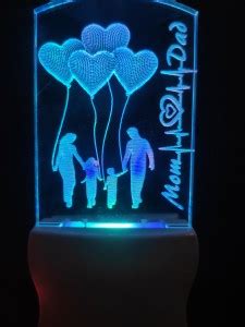 VINUX 3D Illusion Color Changing Light for Living Room Led Acrylic ...