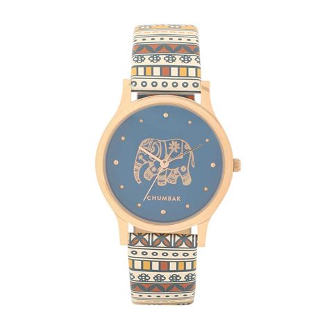 TEAL BY CHUMBAK Round Dial Analog Watch for Women,Aztec Collection ...