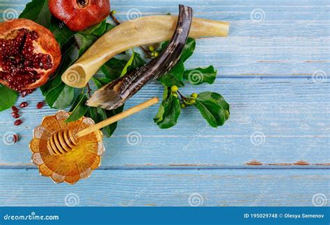Background with Traditional Food for Yom Kippur Stock Photo - Image of ...