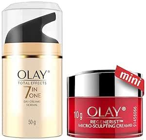 Olay Day Cream Total Effects 7 in 1, Anti-Ageing Moisturiser, 50g and ...