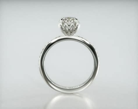 Channel Set Princess Cut Diamond Engagement Ring Embellished With a ...