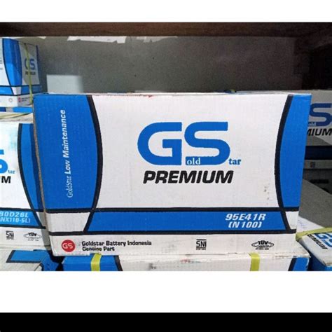 Jual AKI BATERAI MOBIL/GENSET GS GOLDSTAR N100/N 100/95E41R INCLUDE AIR ...