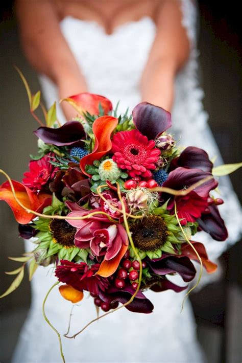 20 Beautiful Fall Wedding Bouquet Ideas For Bride That Look More Beauty ...