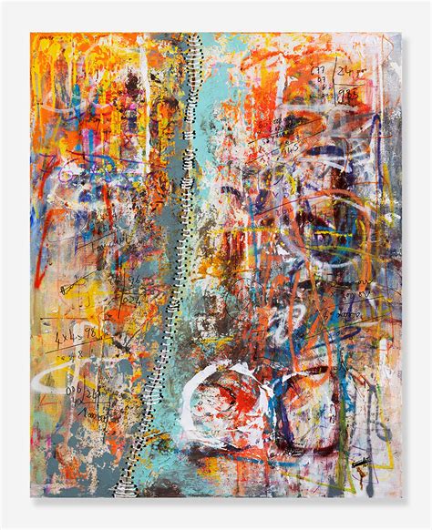 Bandji Fall - "Last Night in Times Square" Original Acrylic Mixed Media ...