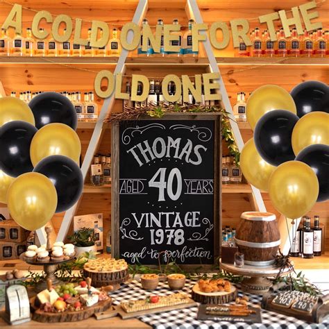 Buy A COLD ONE FOR THE OLD ONE 30th 40th 50th 60th Birthday Decorations ...