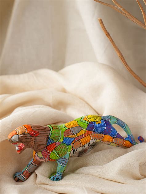 Buy Exclusive Gond Art Tiger Curio - Forest Wanderer Online