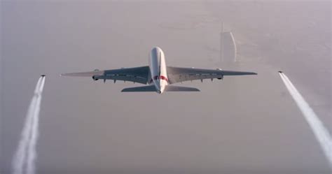 Watch: Two men wearing jet-packs race an Emirates jumbo jet (HT Tech)