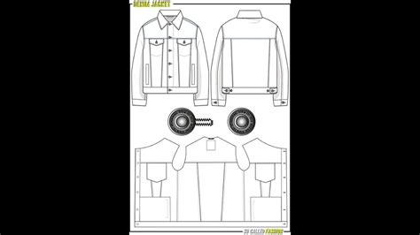 Pattern for Making Denim Jacket 的图像结果