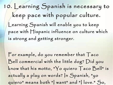 Why study spanish | PPT
