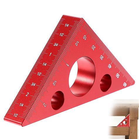 Serplex® 2.56'' Triangle Ruler Woodwork Ruler Depth Meauring Ruler ...