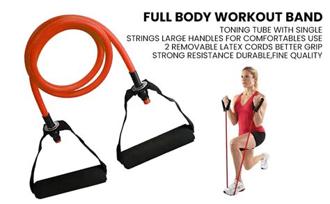 MANOGYAM Single Toning Tube | Resistance Tube | Stretching Tube ...