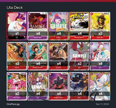 one piece card game uta deck list | dealers choice poker Android IOS V ...