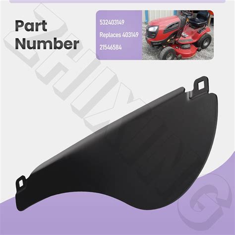 Snowbear 532403149 Center Front Baffle Used on 46 Decks India | Ubuy