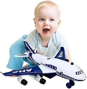 Buy HK Toys Big Size Aeroplane Unbreakable Plastic/Push & Go Aeroplan ...
