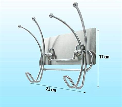 HOKIPO Magic Sticker Series Self Adhesive Hooks Rail for Wall to Hang ...