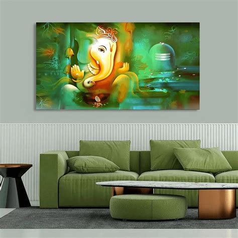 Spiritual Lord Ganesh With Shiva Lingam Devotional Quality Wallpaper ...
