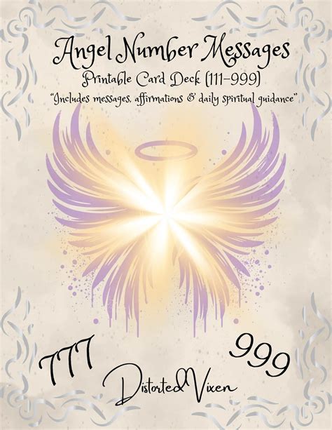 Angel Number Card Deck: Spiritual Guidance, Affirmations (PDF Digital ...