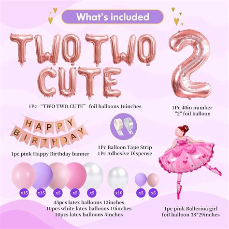 TOLONAG 2 Year Old Birthday Decorations Girl Second Birthday India | Ubuy