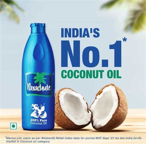 Buy PARACHUTE 100% PURE COCONUT OIL 1 LITRE JAR Online & Get Upto 60% ...