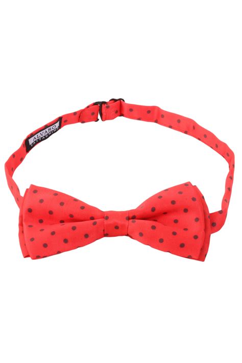 Alvaro Castagnino Men's Red & Grey Colored Bow Tie