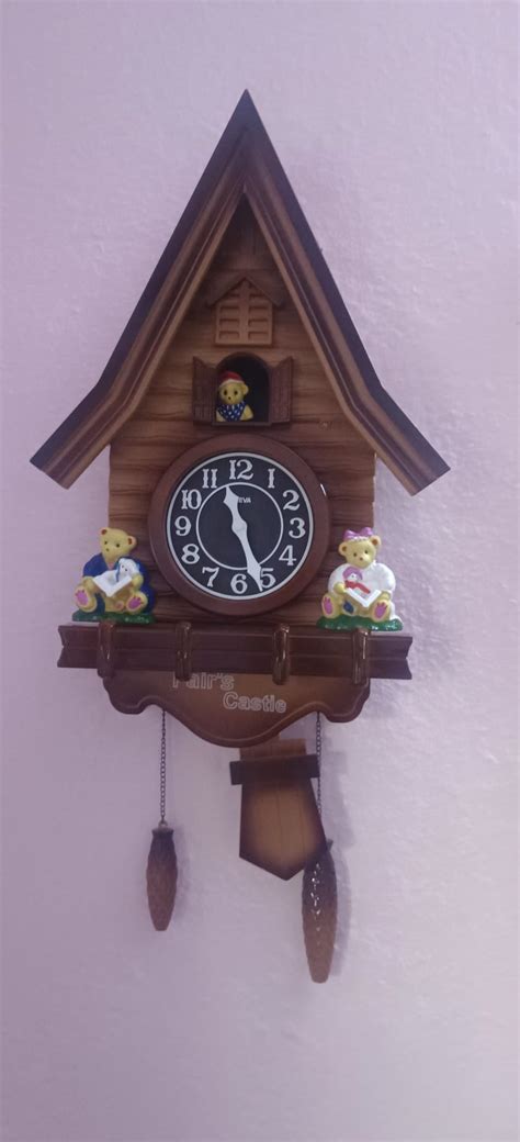 OREVA AQ-4197 Plastic Pendulum Cuckoo Analog Wall Clock (32 cm x 10 cm ...