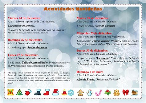PROGRAMACIÓN CULTURAL NAVIDAD