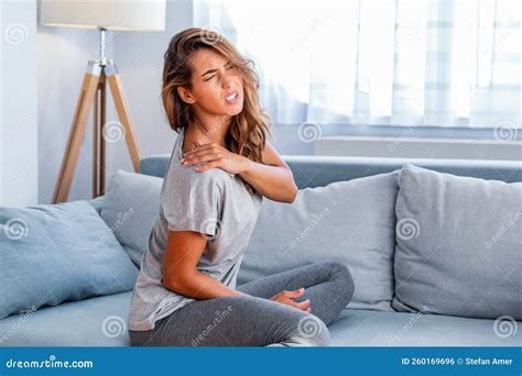 Pain in the Shoulder. Upper Arm Pain, People with Body-muscles Problem, Healthcare and Medicine ...