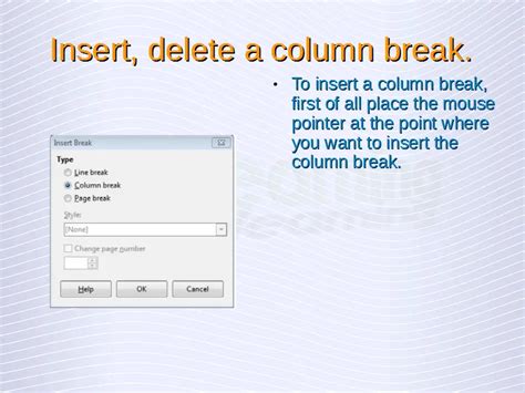 Image result for Column Break Word