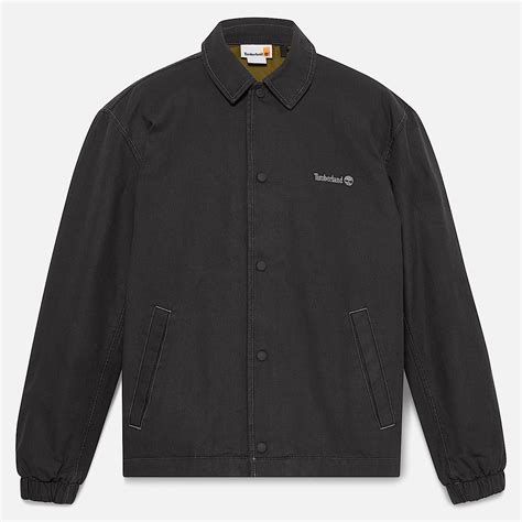 All Gender Washed Duck Canvas Insulated Jacket in Black