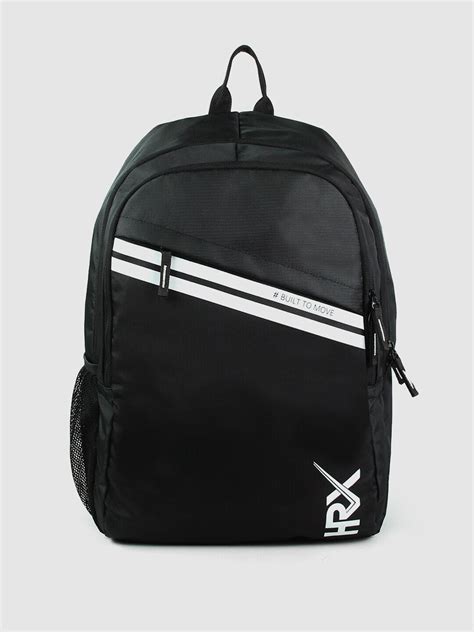 HRX by Hrithik Roshan Black & White Medium Size Backpack - Price History