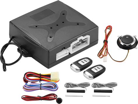 Car Remote Starter, Universal Car Alarm System Engine Ignition Keyless Entry Push Button Remote ...