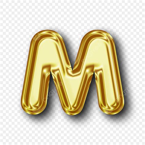 M Letter Png 3D