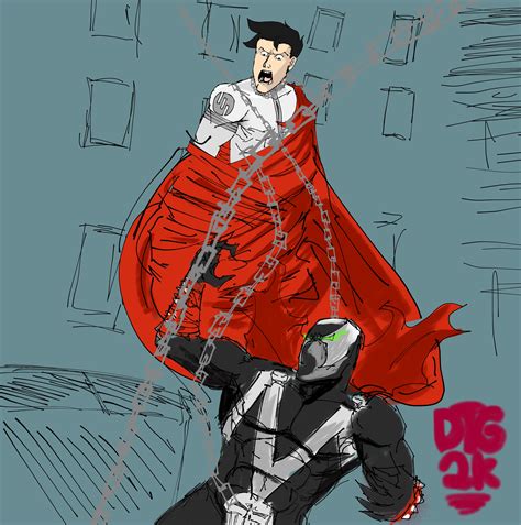 Spawn Vs Invincible art - WPL